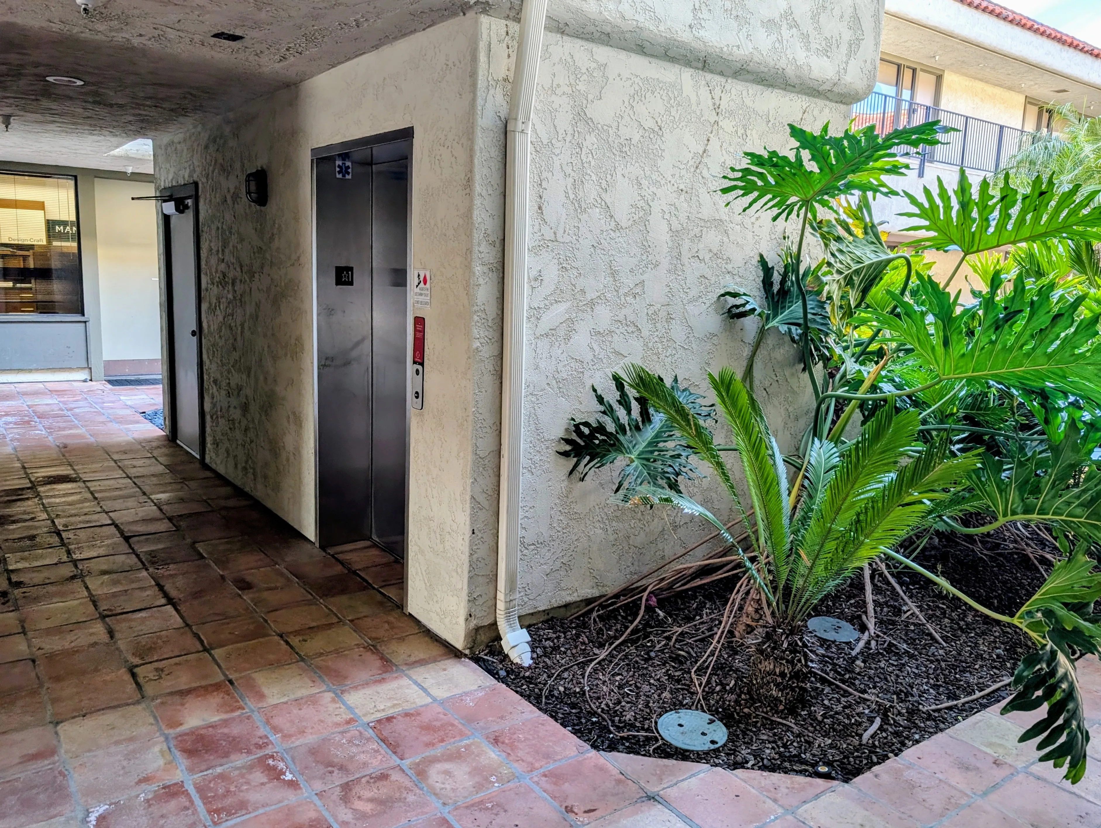 Elevator to second floor