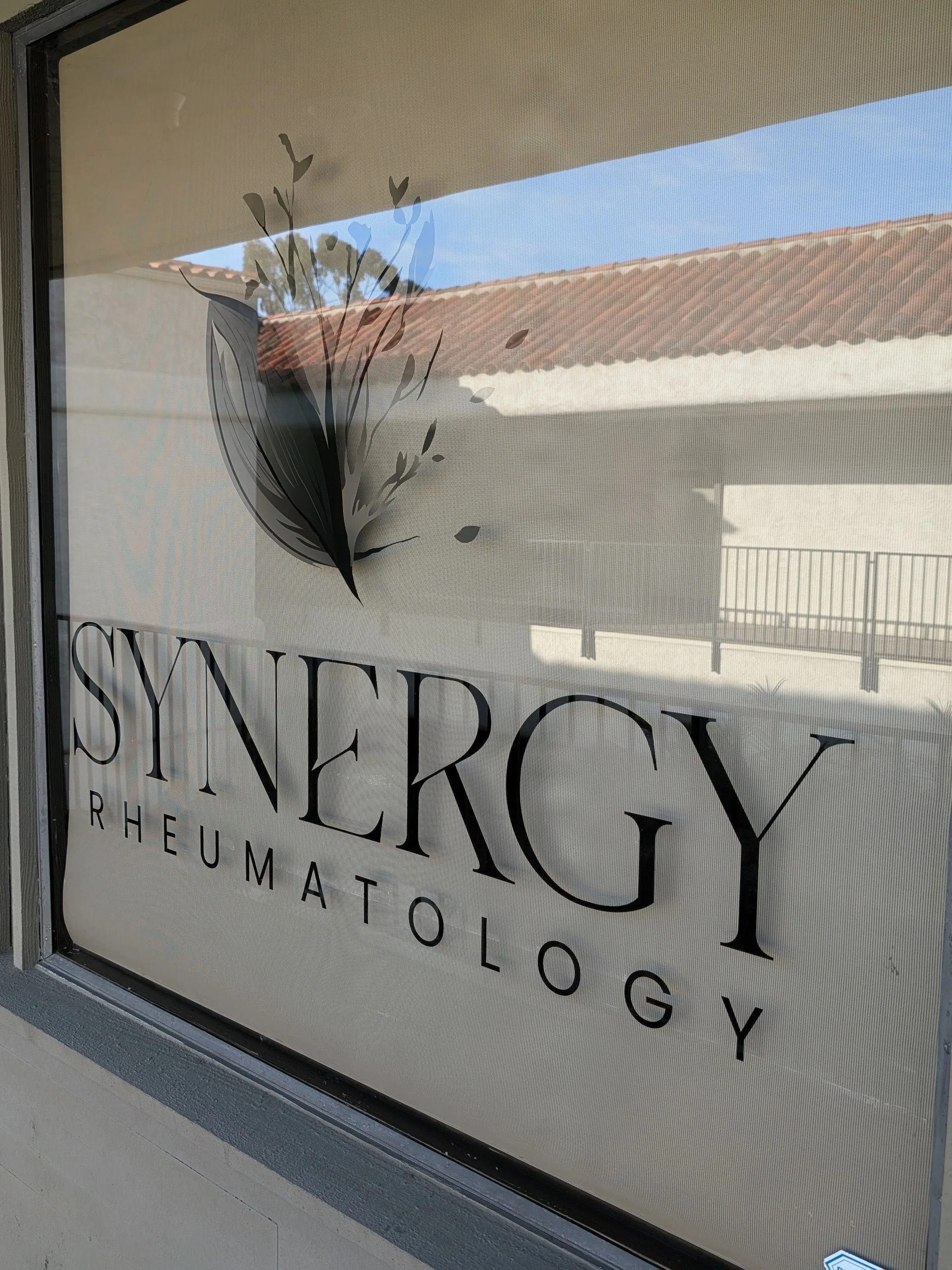 Synergy Rheumatology window sign at Suite L2